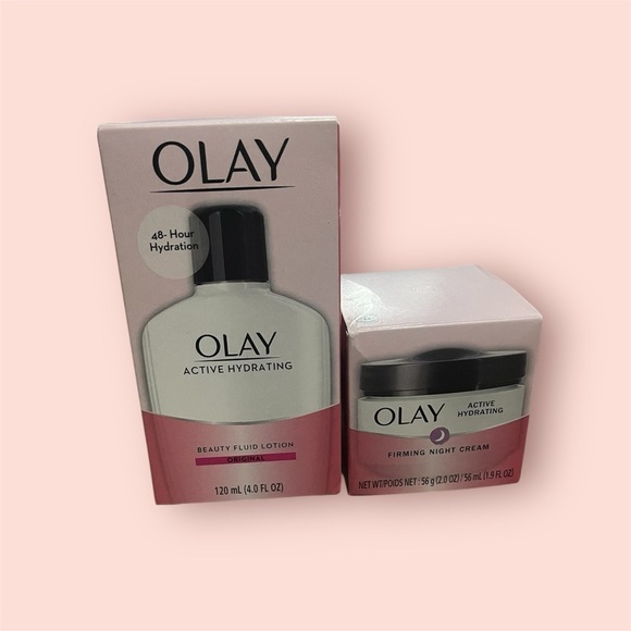 OLAY Other - OLAY Active Hydrating Beauty Fluid and Night Cream Set